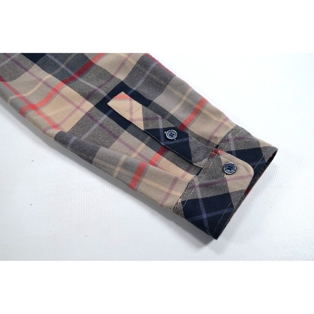 Lot of 2 Into The AM Flannel Shirts Mens 2XL Brown Black & Cream Red Black - Picture 12 of 16